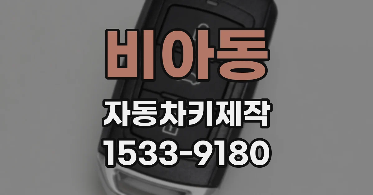 비아동 자동차키제작