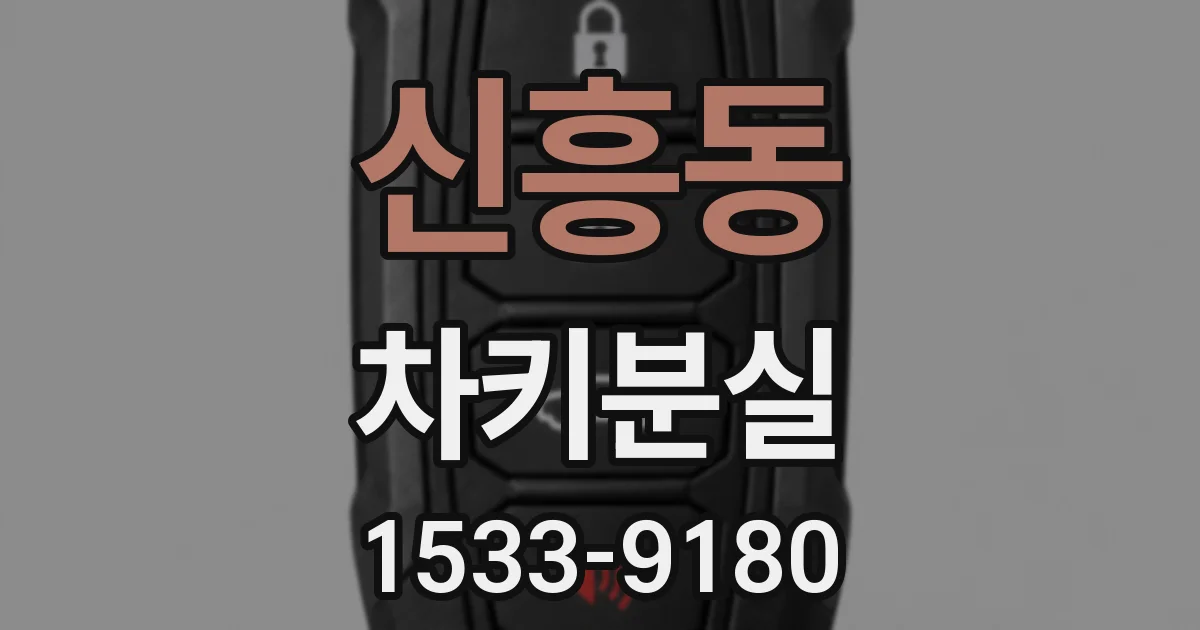 신흥동 차키분실