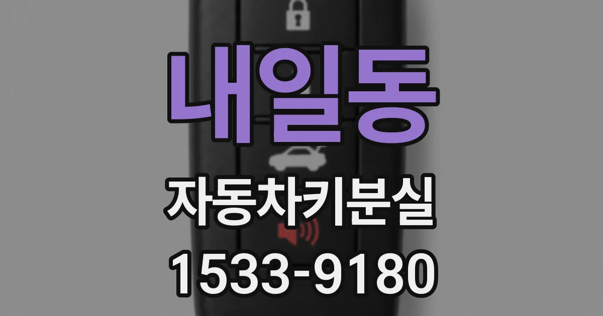 내일동 자동차키분실