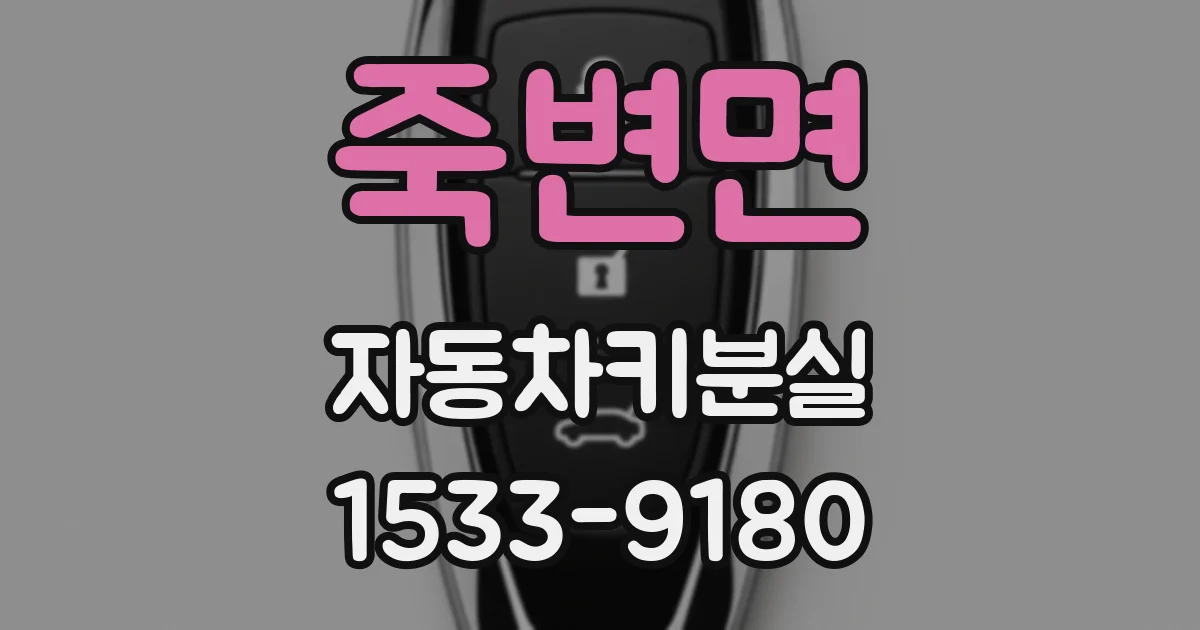 죽변면 자동차키분실