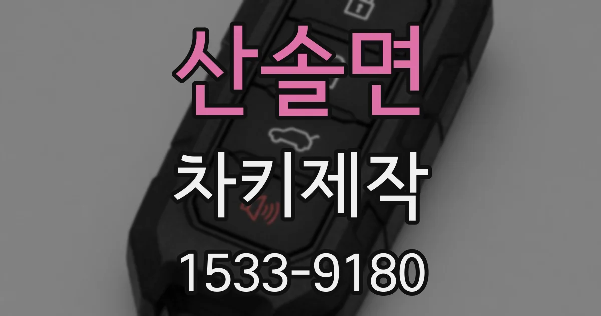 산솔면 차키제작
