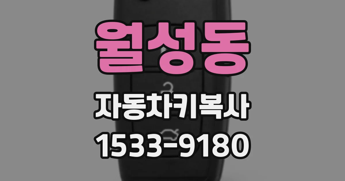 월성동 자동차키복사