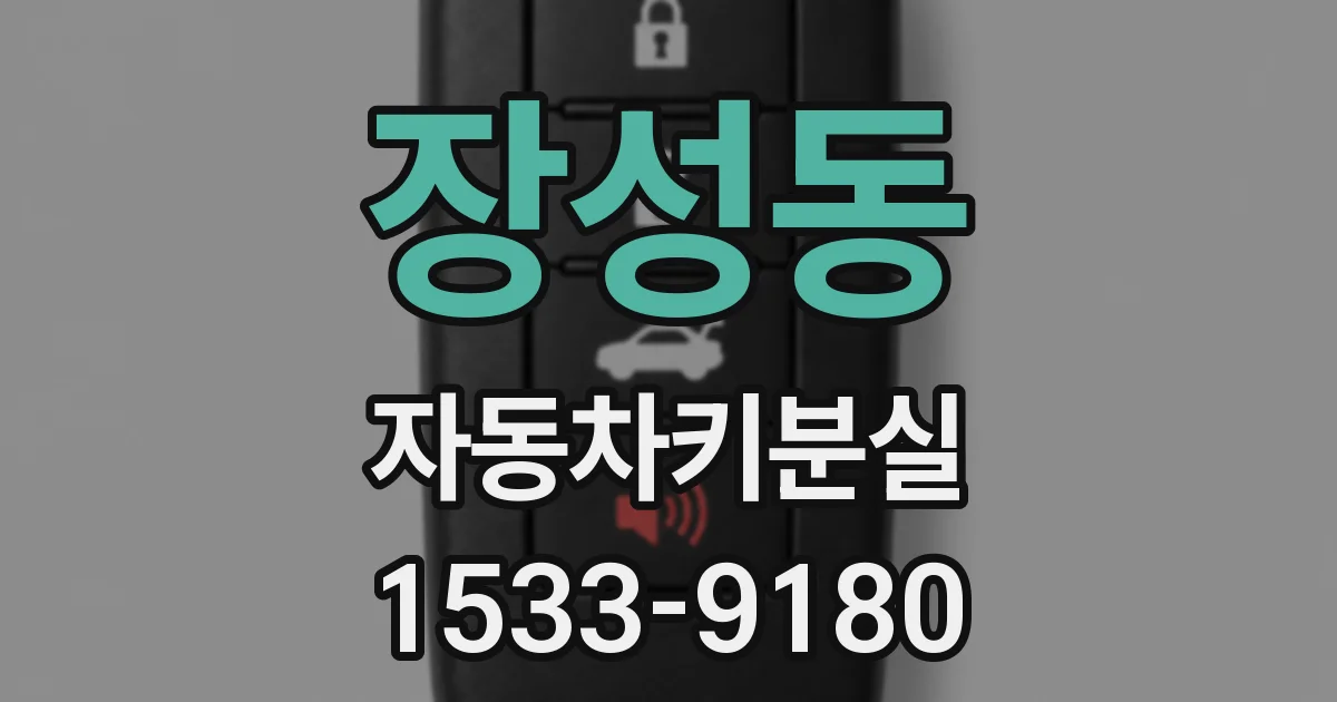 장성동 자동차키분실