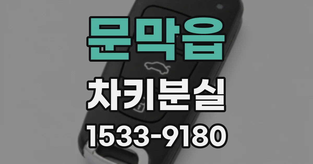 문막읍 차키분실