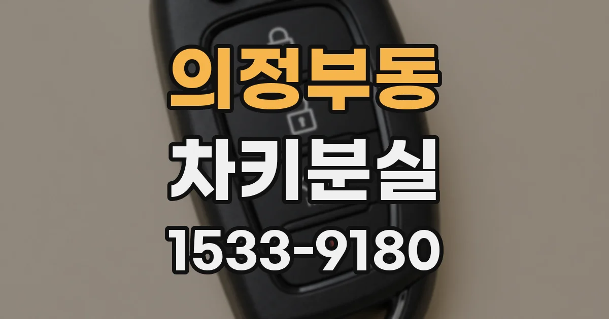 의정부동 차키분실