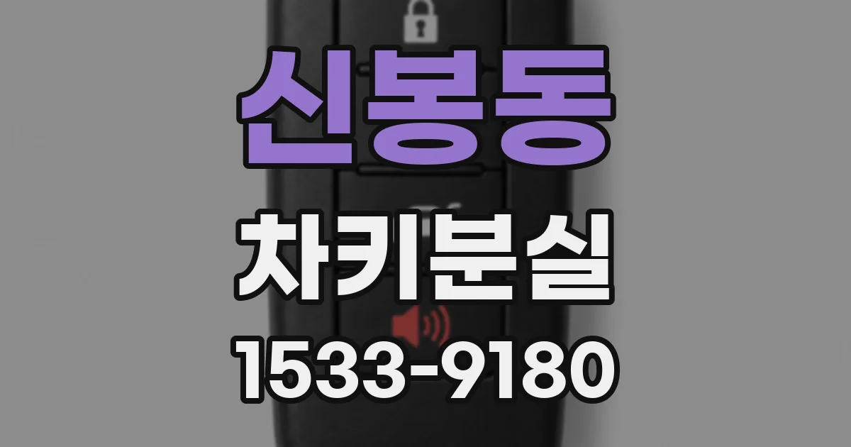 신봉동 차키분실