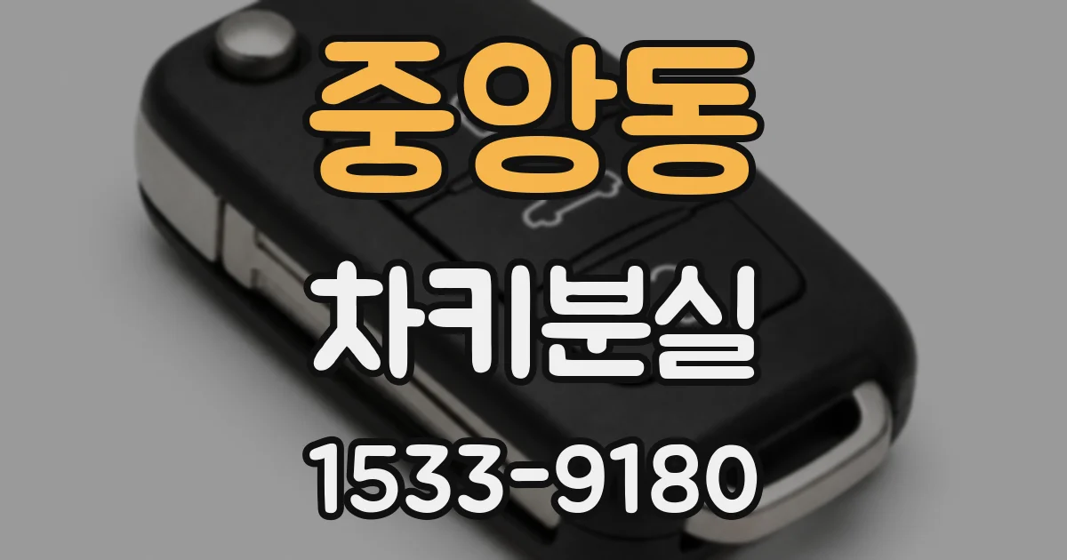 중앙동 차키분실