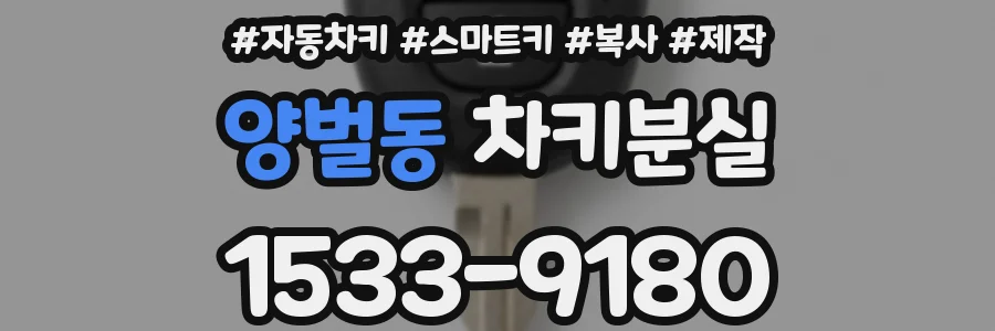양벌동 차키분실