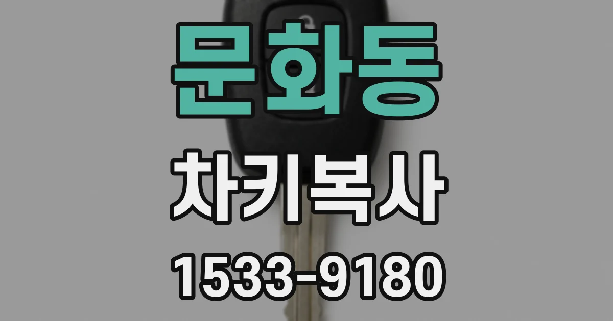 문화동 차키복사