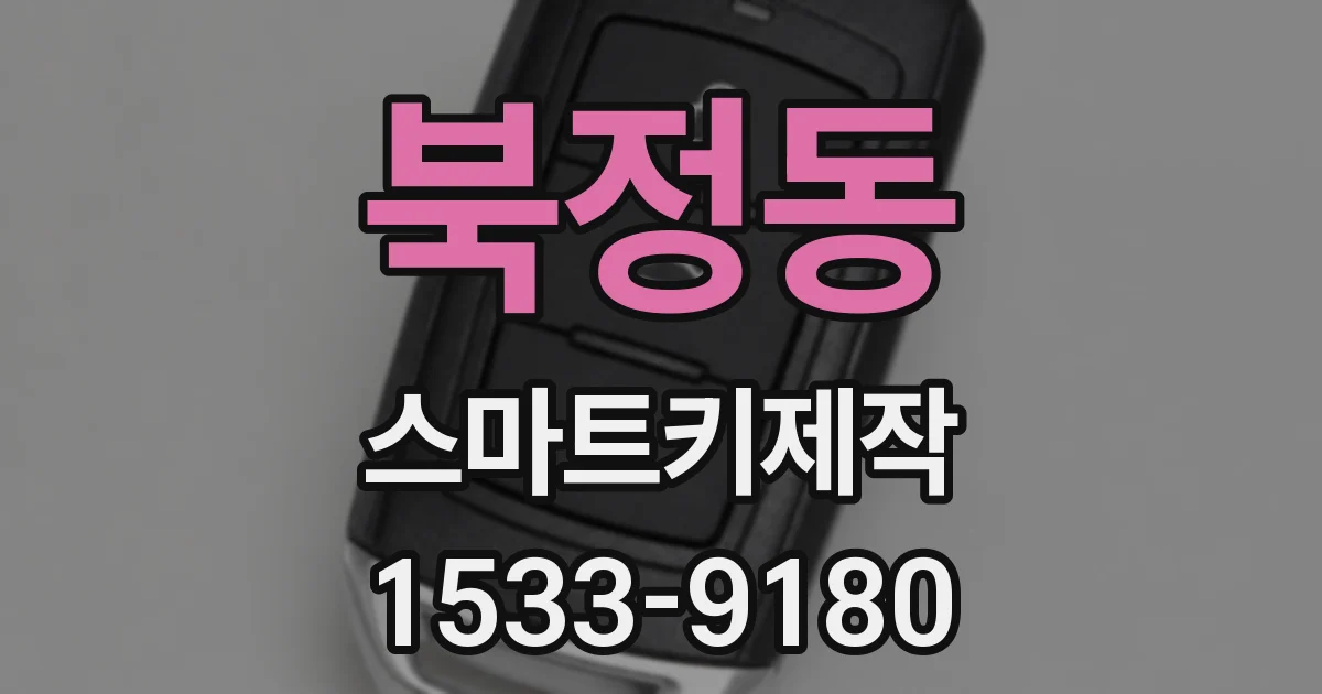 북정동 스마트키제작