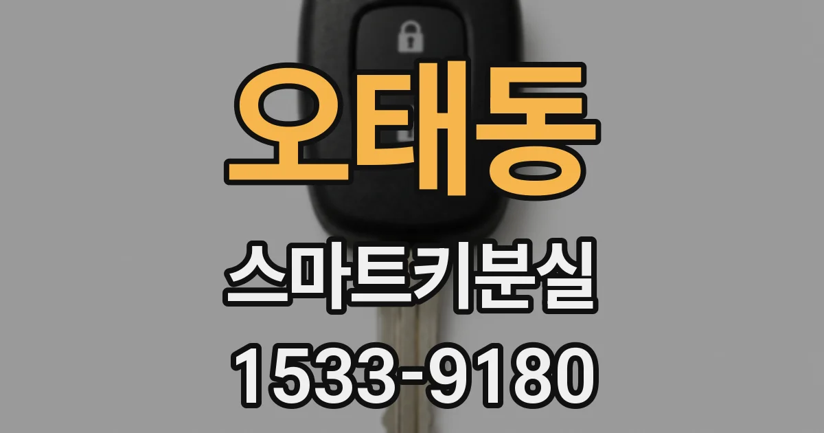 오태동 스마트키분실