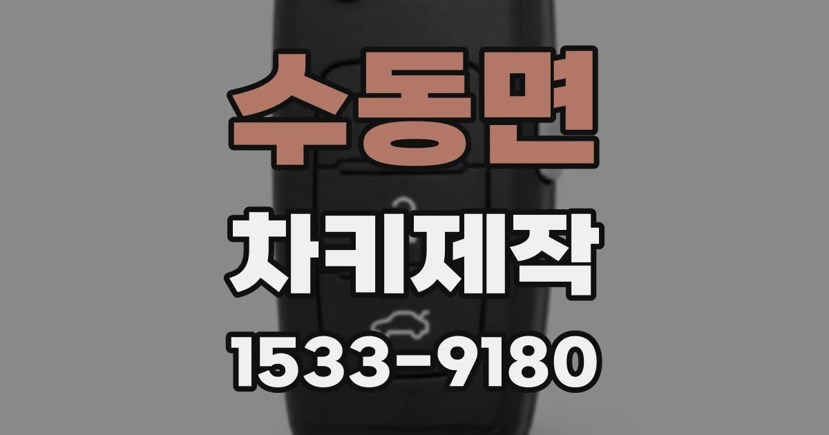 수동면 차키제작