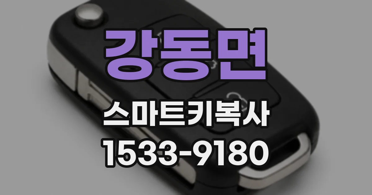 강동면 스마트키복사
