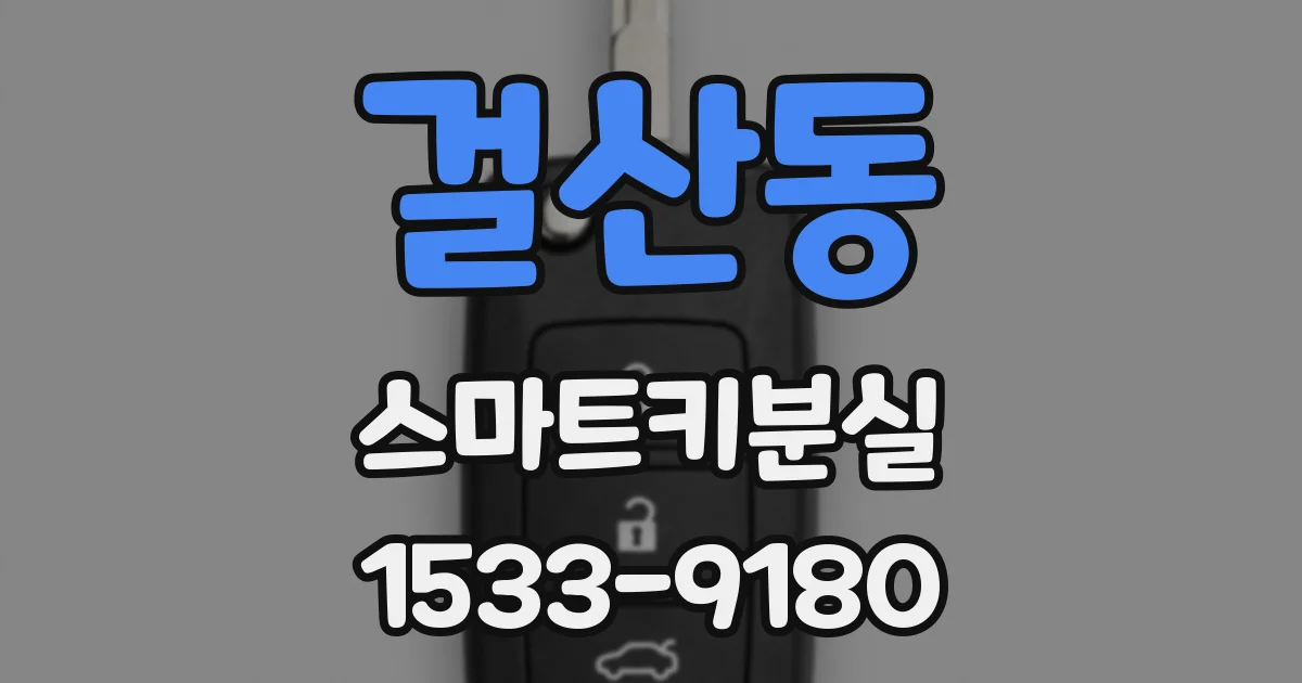 걸산동 스마트키분실