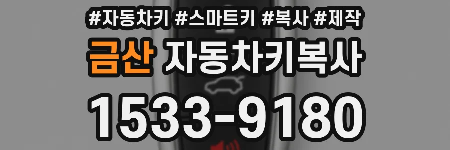 금산 자동차키복사