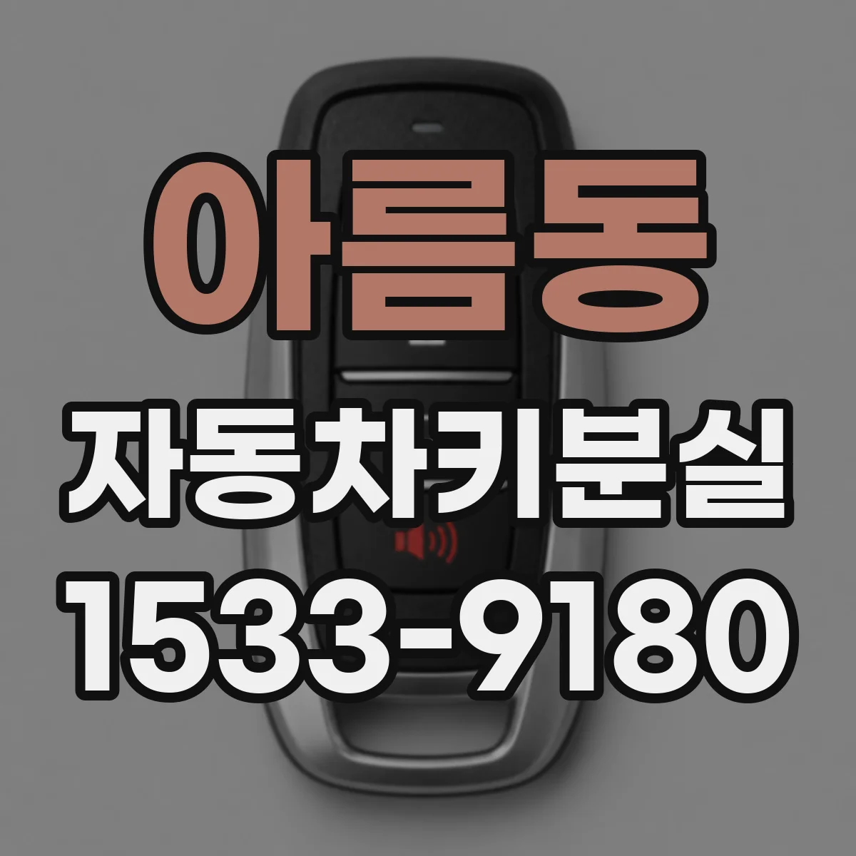 아름동 자동차키분실