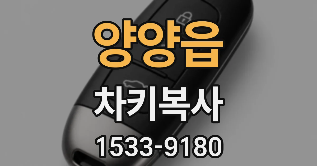 양양읍 차키복사