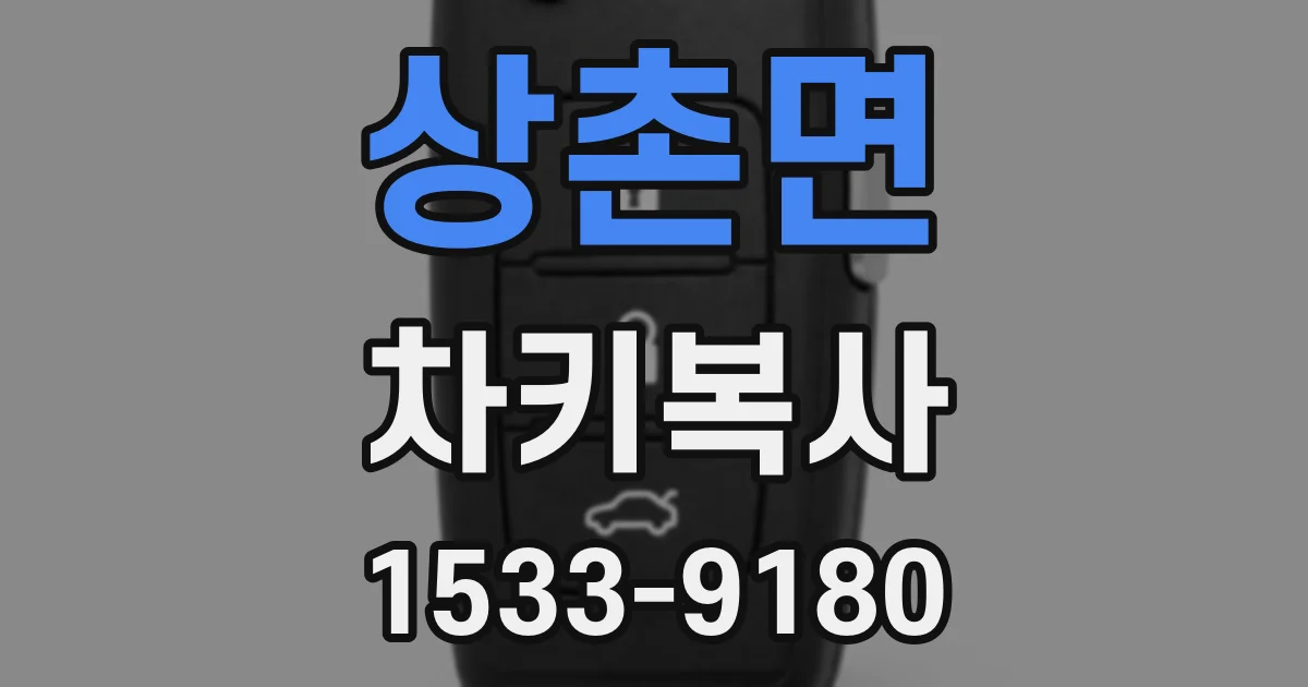 상촌면 차키복사