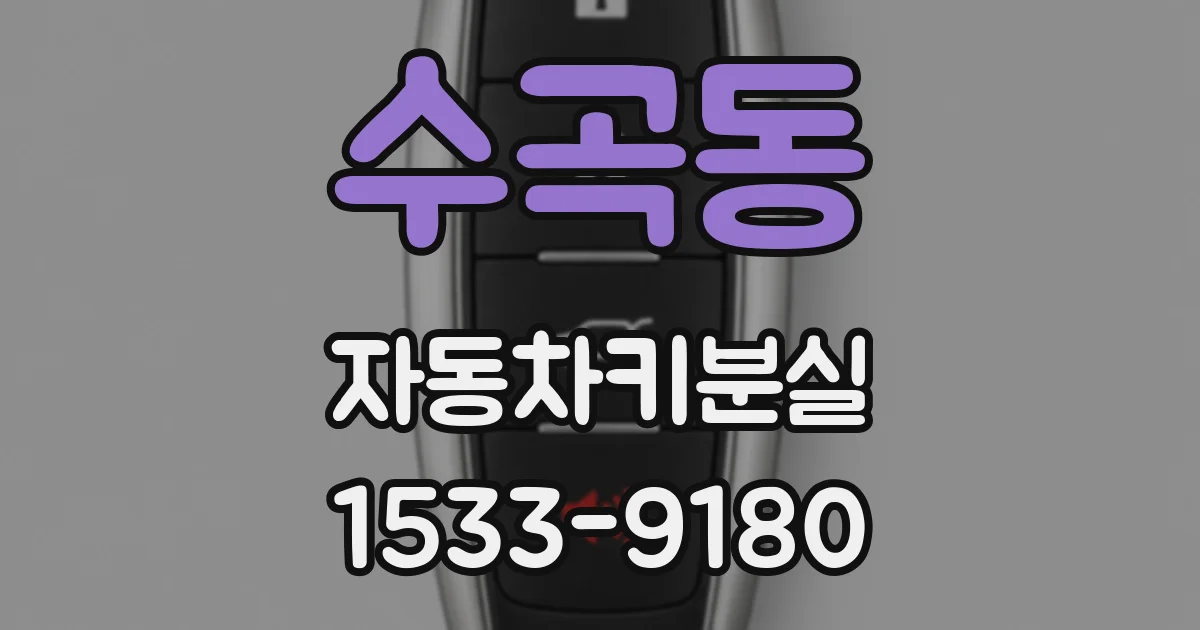 수곡동 자동차키분실