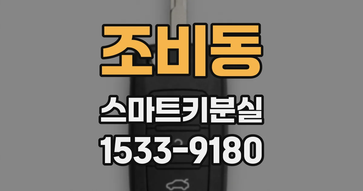 조비동 스마트키분실