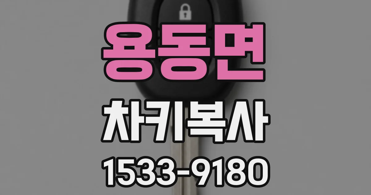 용동면 차키복사