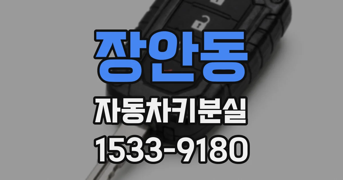 장안동 자동차키분실