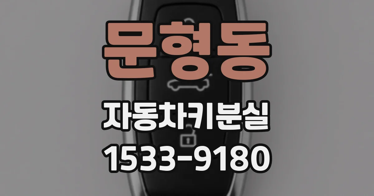 문형동 자동차키분실