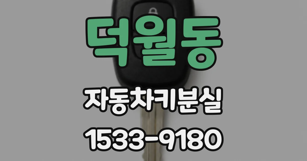 덕월동 자동차키분실
