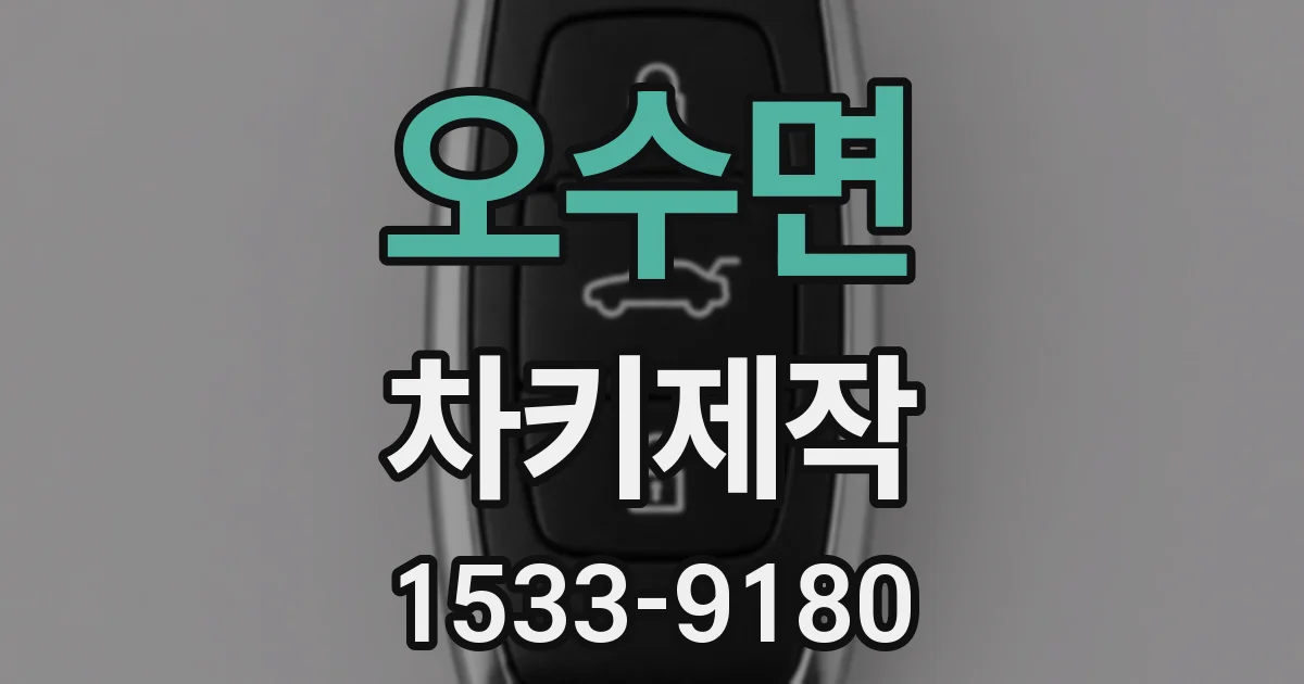 오수면 차키제작