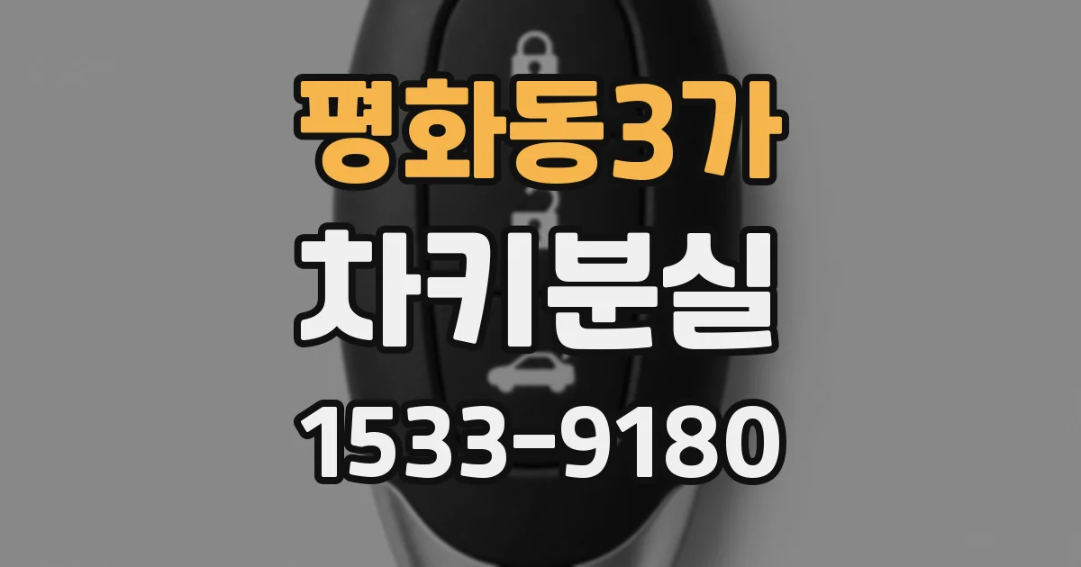 평화동3가 차키분실