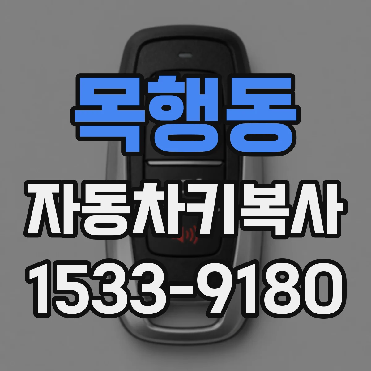 목행동 자동차키복사