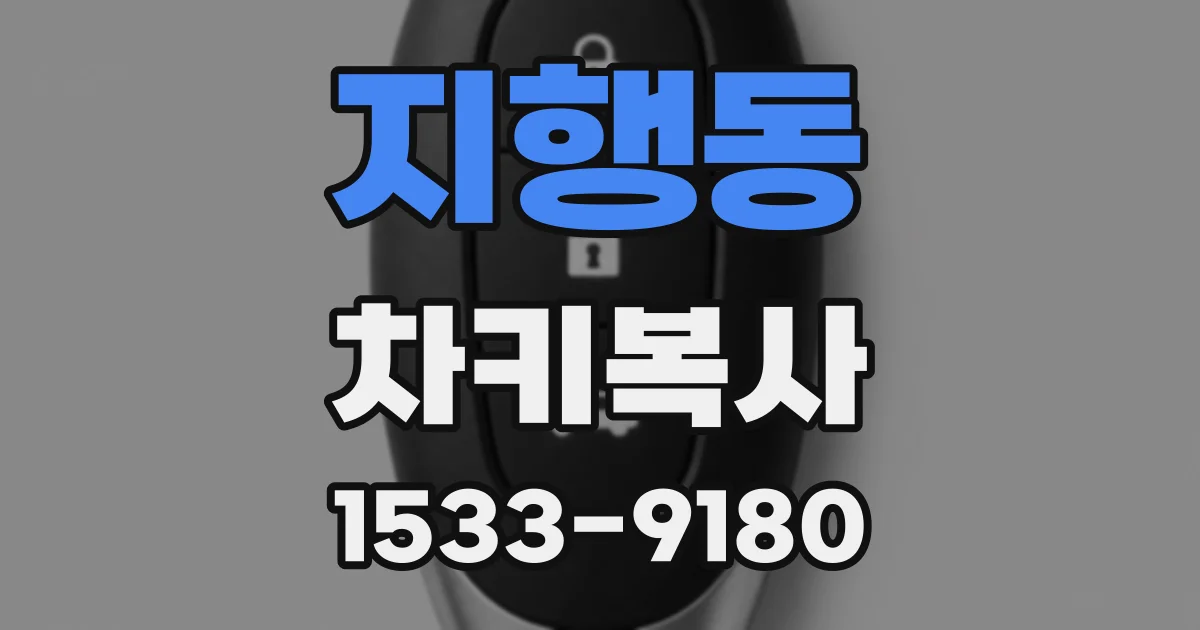지행동 차키복사