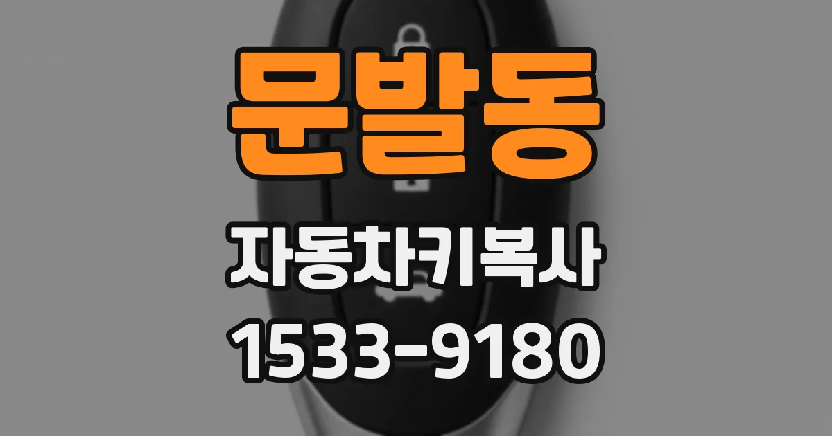 문발동 자동차키복사