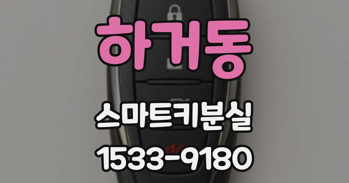하거동 스마트키분실