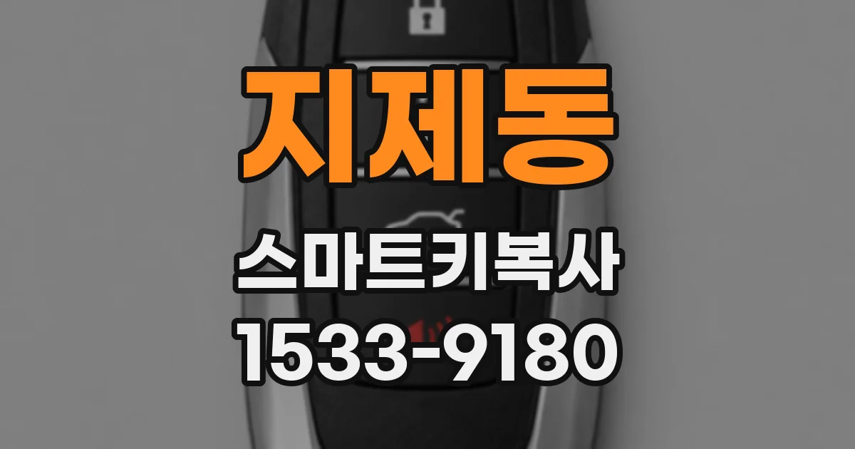 지제동 스마트키복사