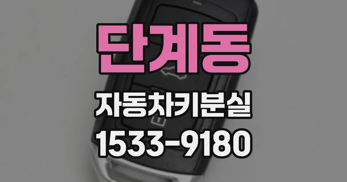 단계동 자동차키분실