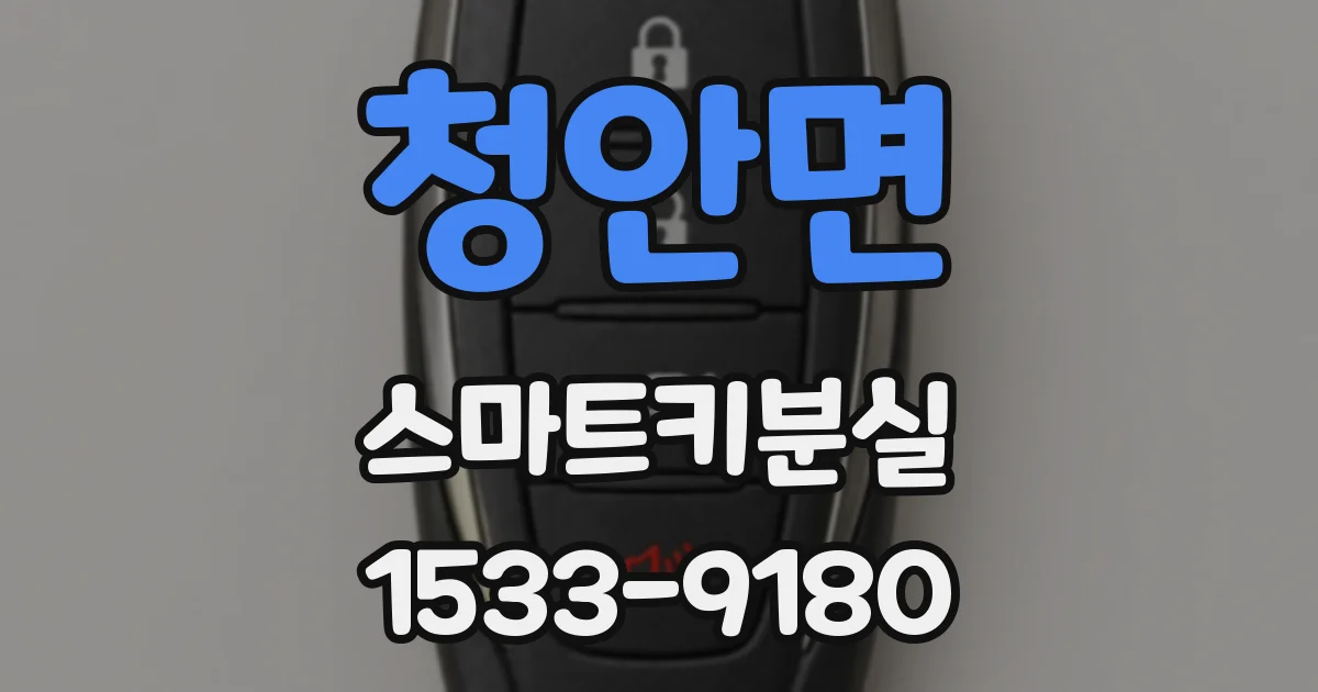 청안면 스마트키분실
