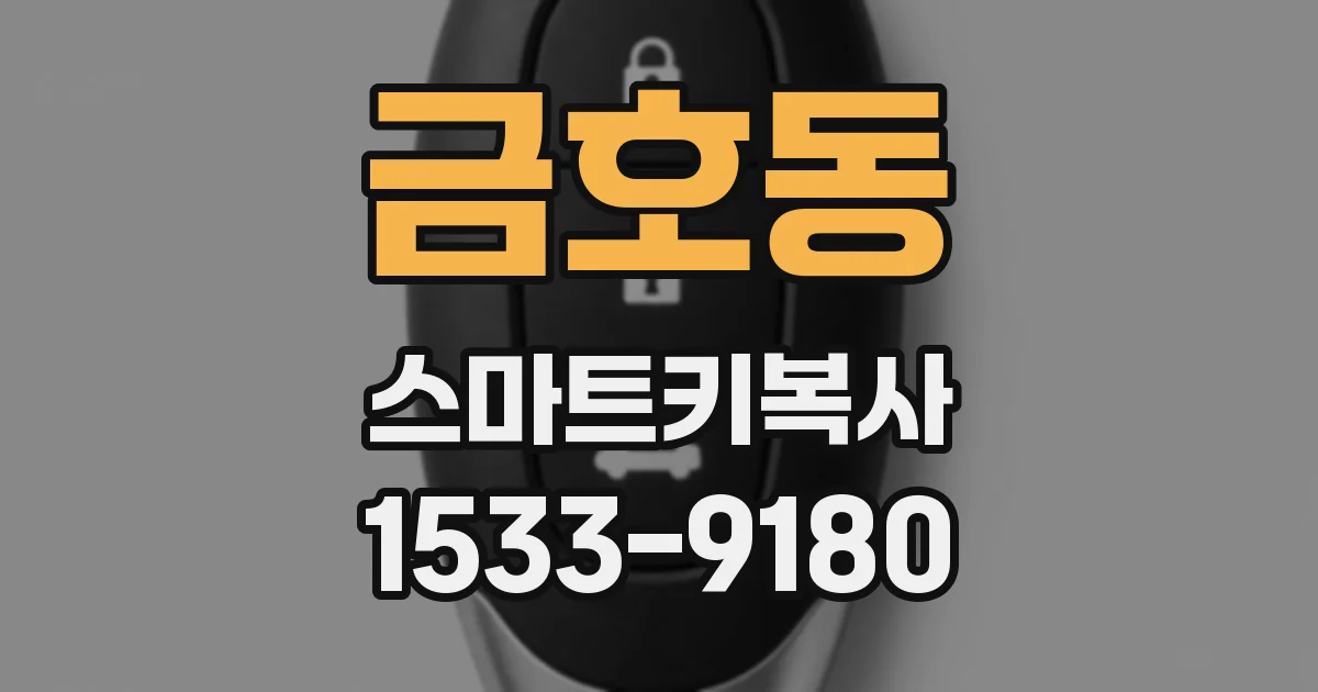 금호동 스마트키복사