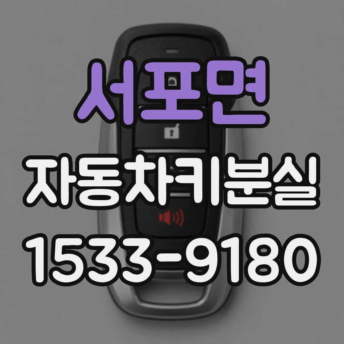 서포면 자동차키분실