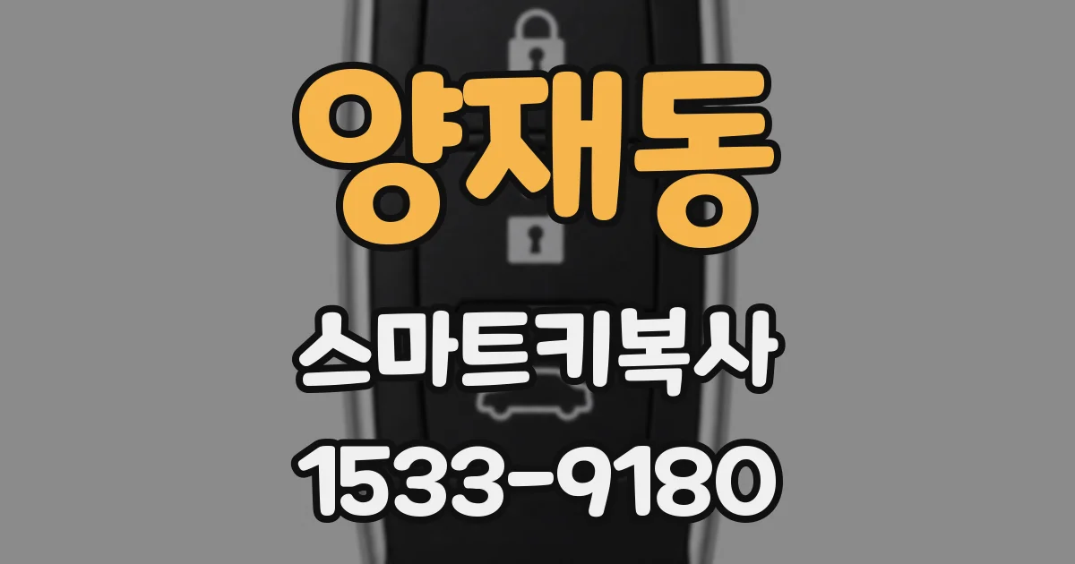 양재동 스마트키복사