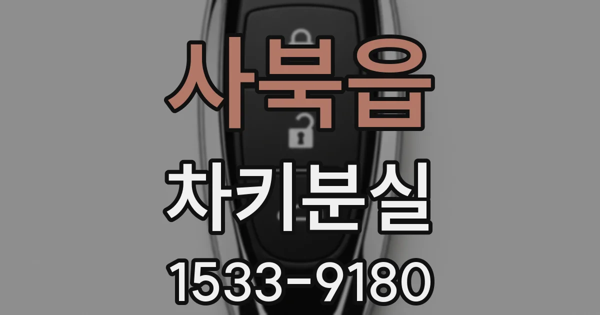 사북읍 차키분실