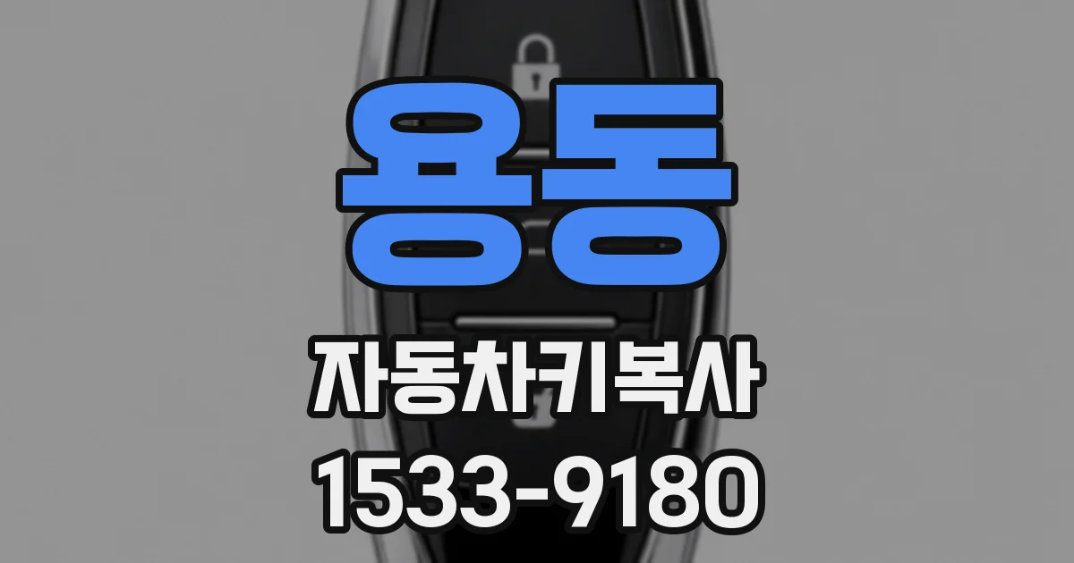 용동 자동차키복사