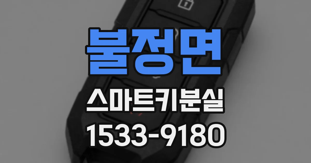 불정면 스마트키분실