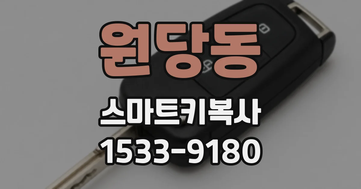 원당동 스마트키복사