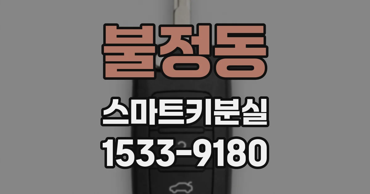 불정동 스마트키분실