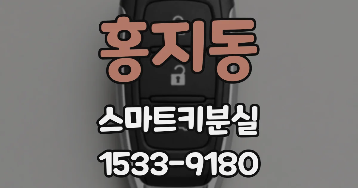 홍지동 스마트키분실