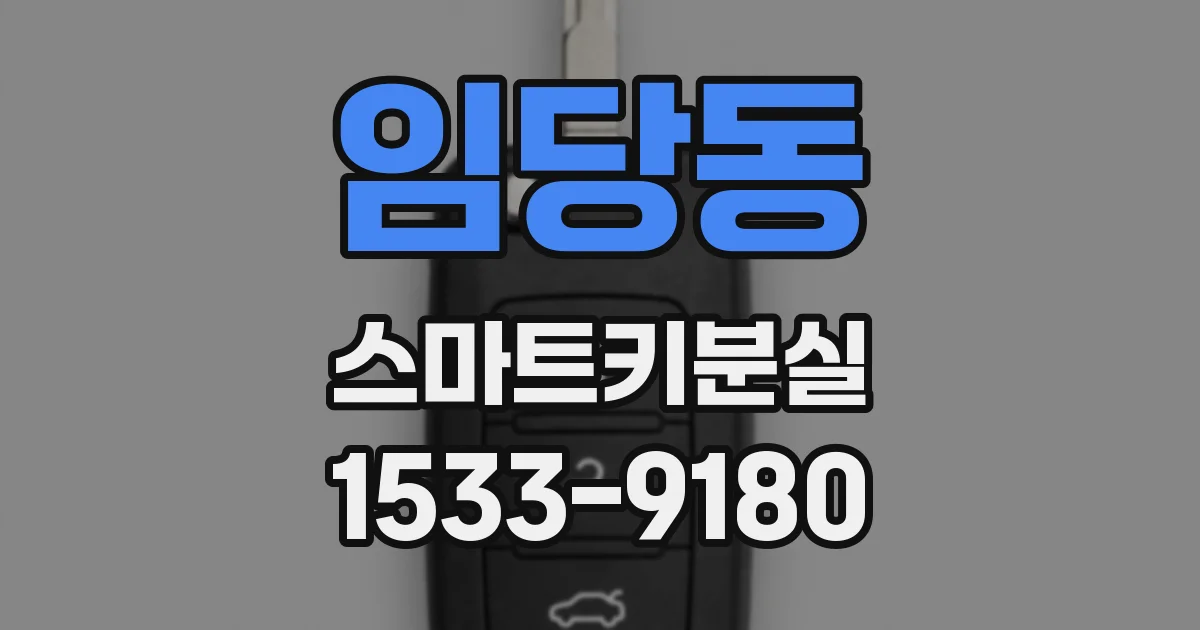 임당동 스마트키분실