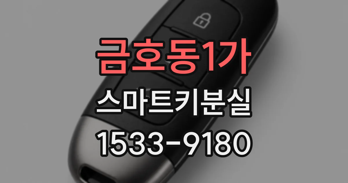 금호동1가 스마트키분실