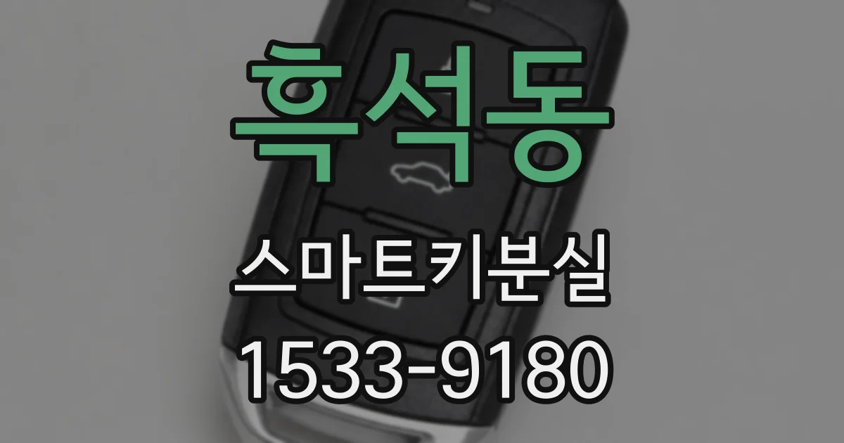 흑석동 스마트키분실