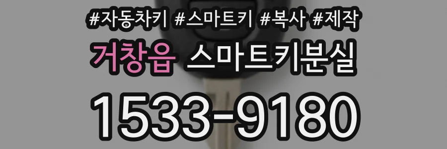 거창읍 스마트키분실